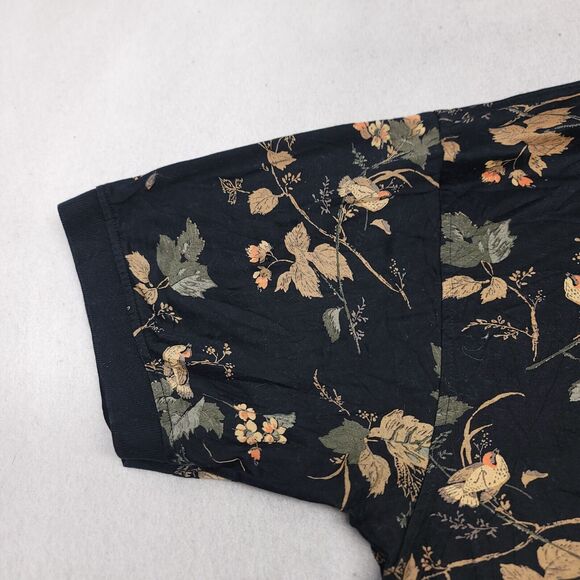 IZOD Collared Casual Short Sleeve Polo Shirt Adult Mens Size Large L Black - Picture 4 of 10